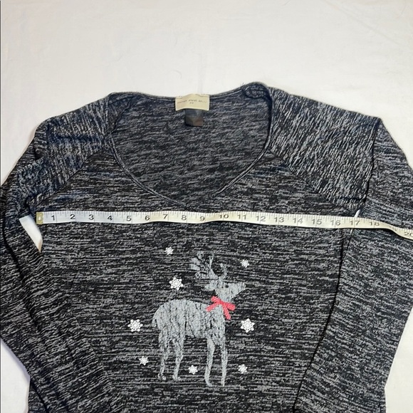 Enough About Me Gray and Black Relaxed Top - Picture 5 of 7